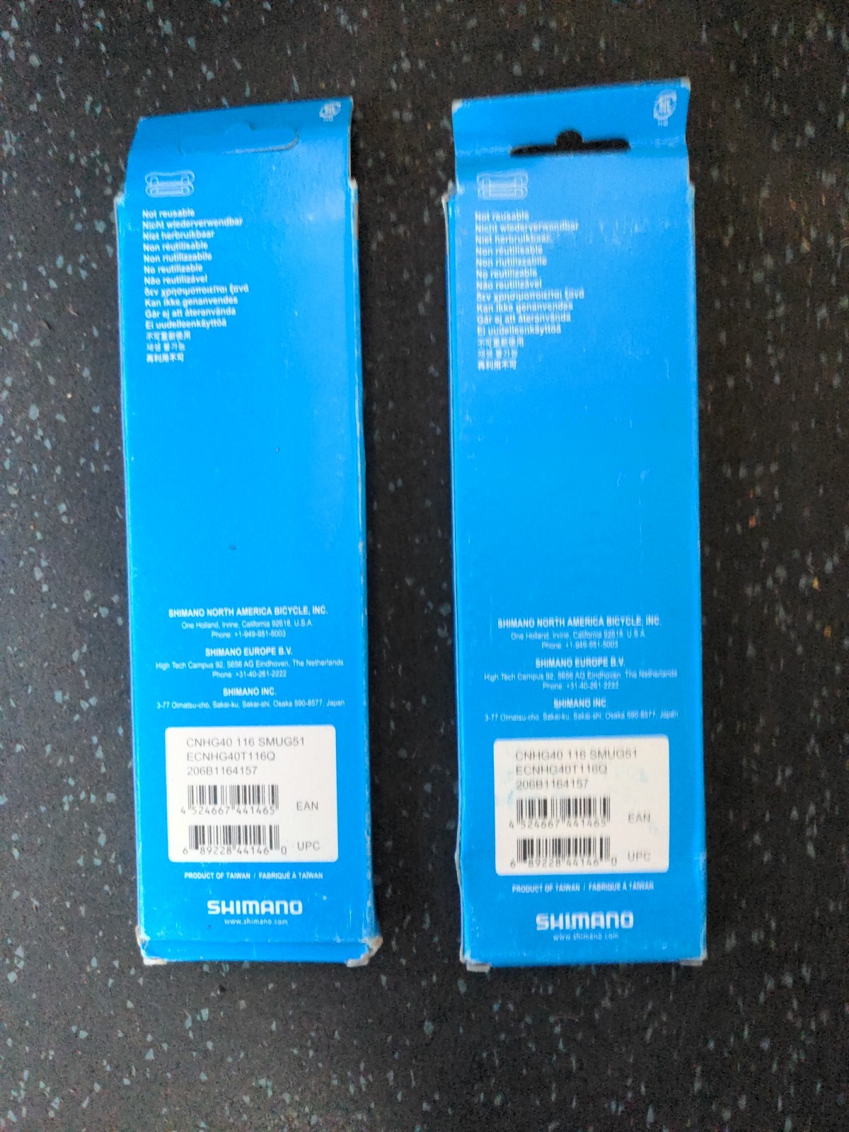 SET OF 2 – Shimano CN-HG40 6/7/8-Speed 116-Links Chain for MTB – Road Bike – NEW