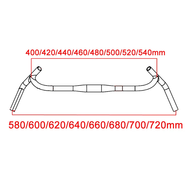 Carbon Gravel Bike Handlebar Big Flare Bar Cycle Cross Road MTB Bike Handlebars