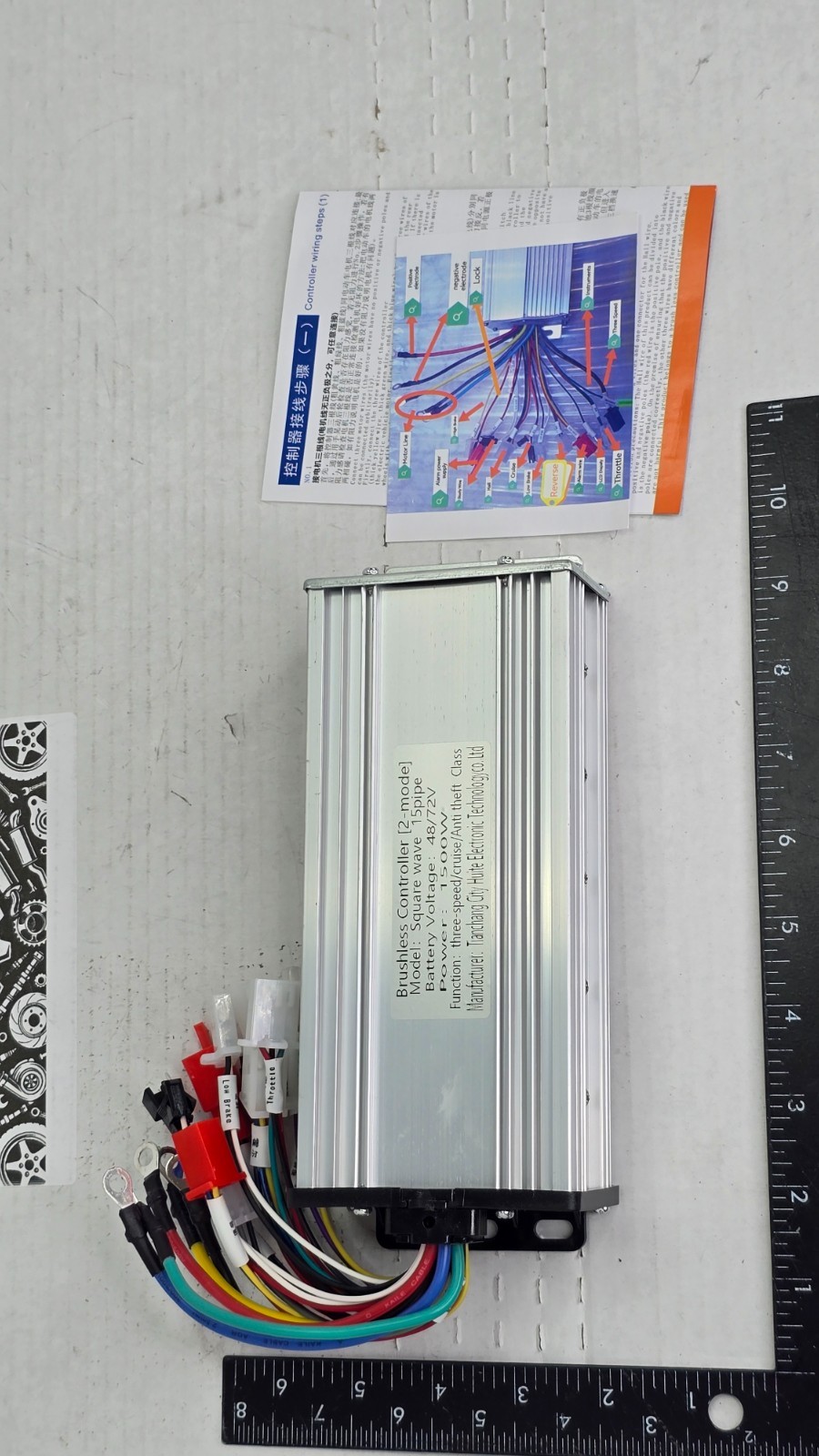 WFLNHB 48V 72V 1500W Brushless Motor Controller E-Bike Scooter DC Speed Box New