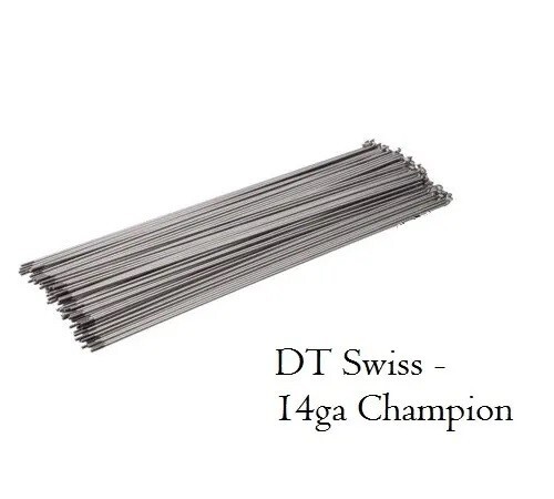 DT Swiss Champion 255mm Steel Spokes 14g 2.0mm Lot of 10 Silver