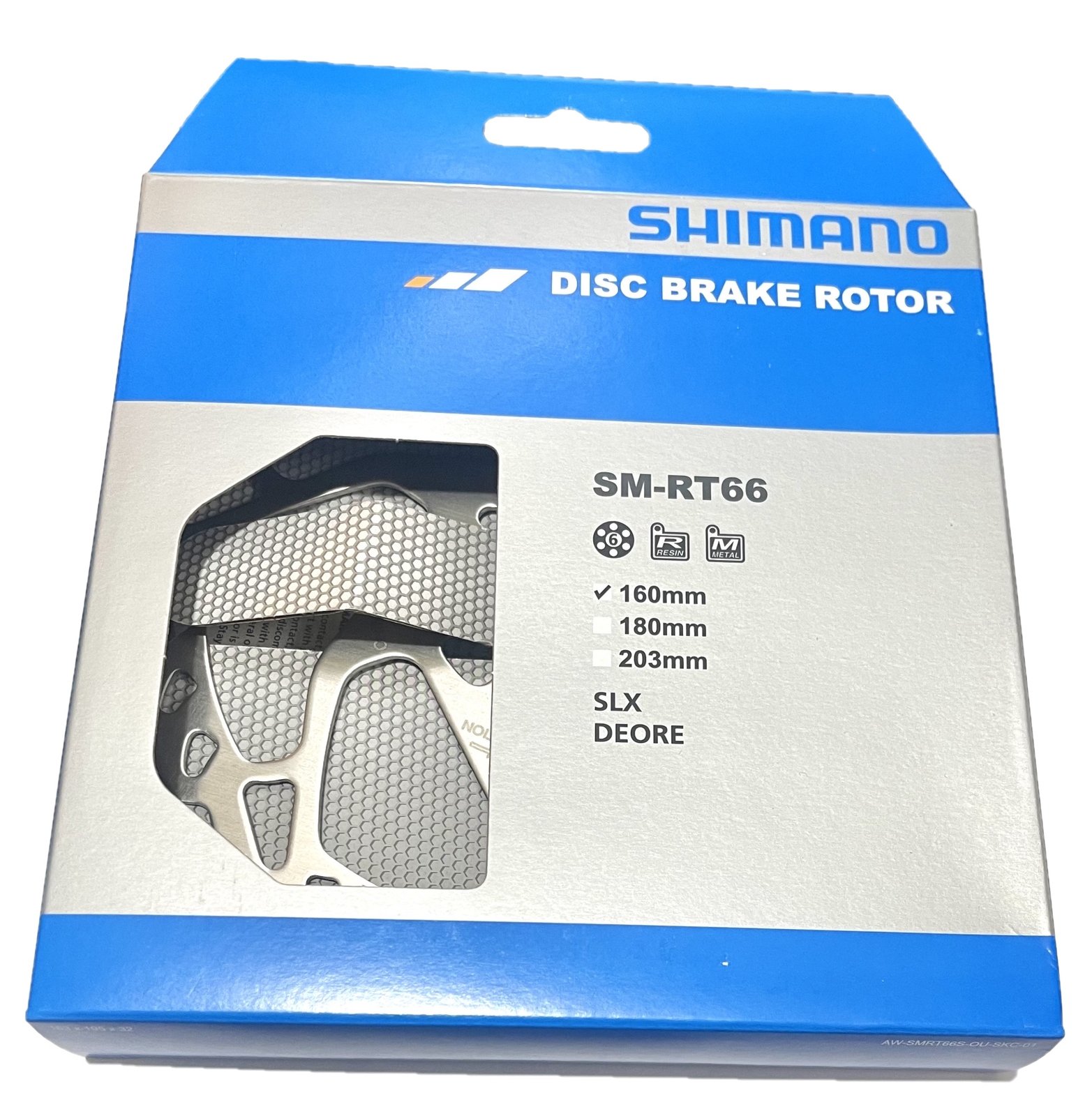 Shimano SLX SM-RT66-S Disc Brake 160mm 6-bolt Rotor, Made In China, NIB, 1pc