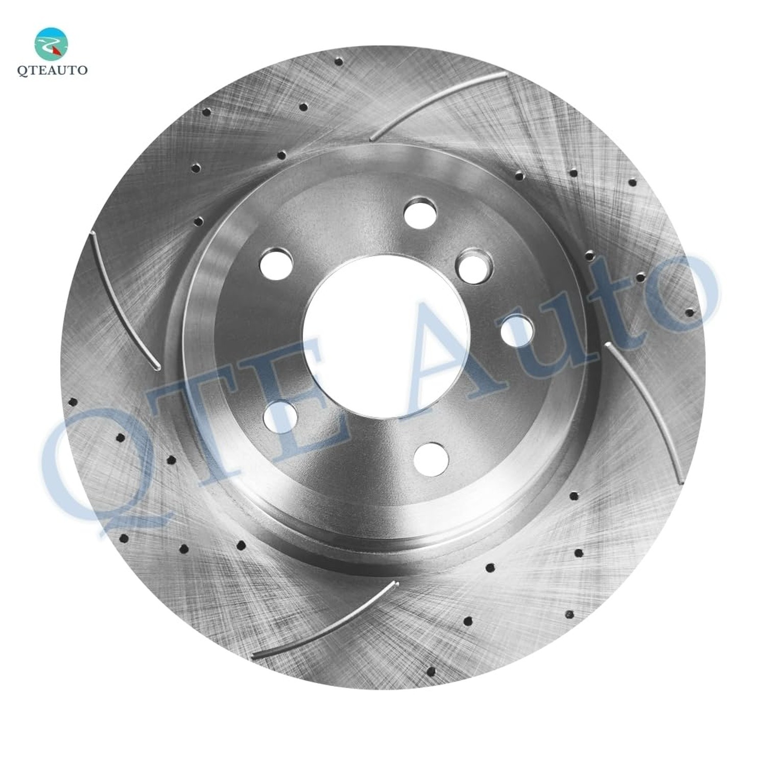 PM Auto Set of 4 Front 348mm-Rear 336mm Drilled Slotted Brake Disc Rotors Com…