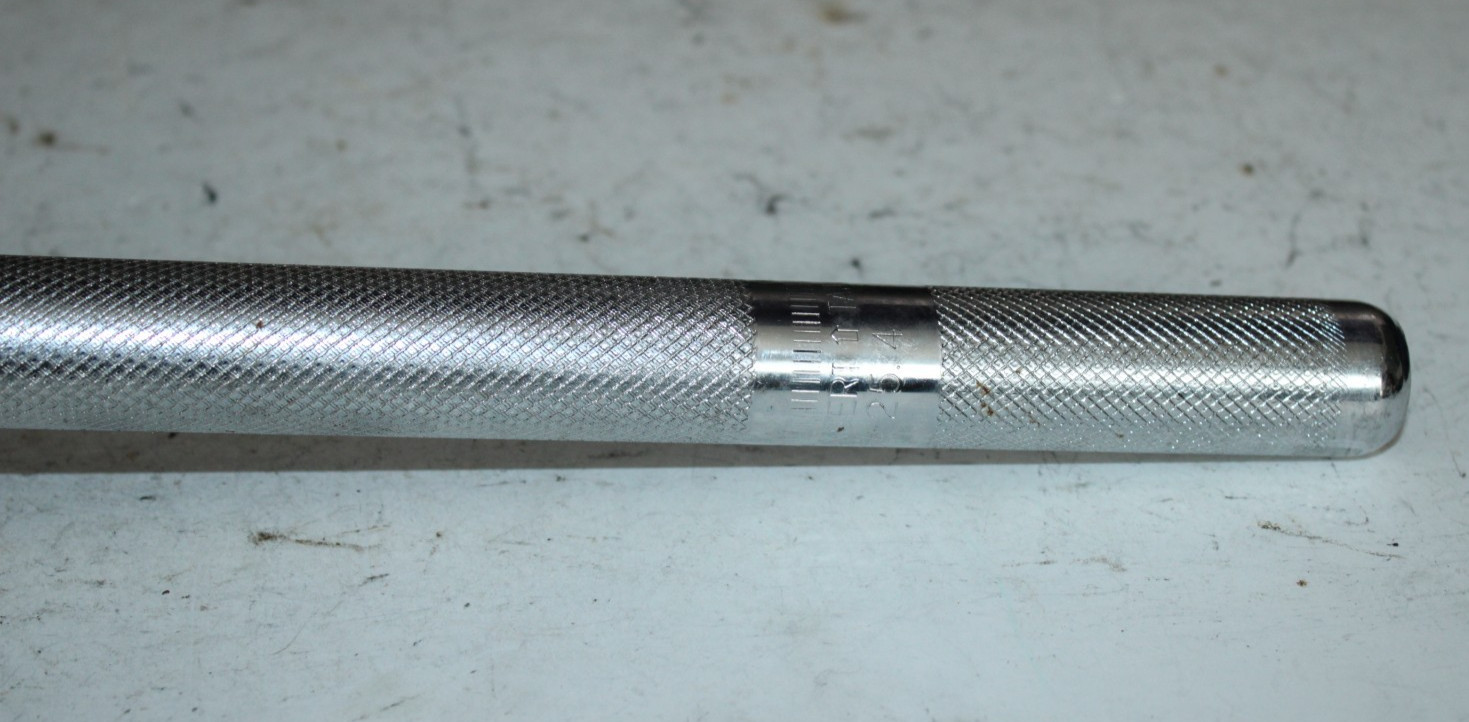 Vintage Seatpost Seat Tube 320/25.4mm 0 Offset Silver Steel Cruiser Hybrid Road~