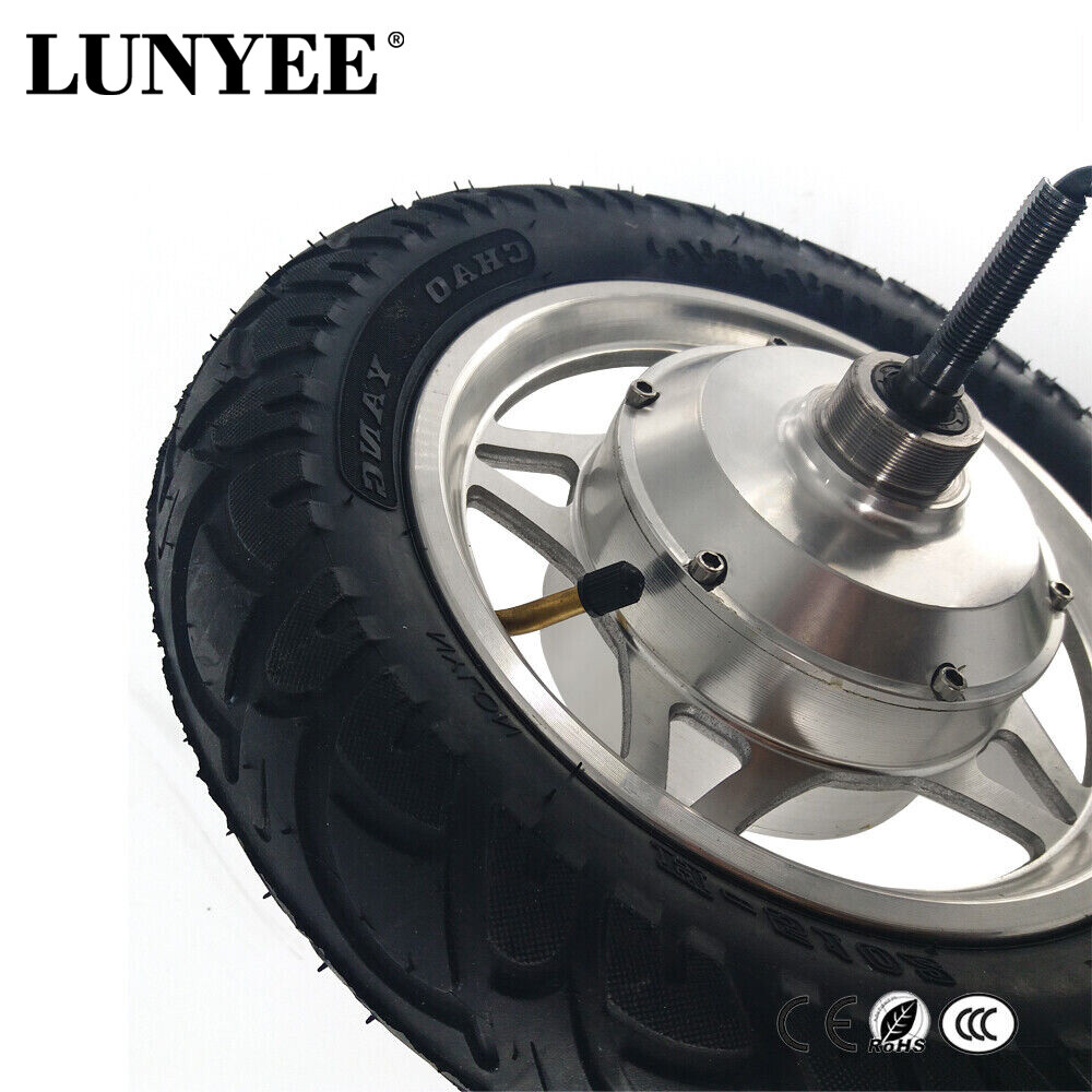 12 inch Electric Wheelbarrow Gear Motor High Torque Hub Motor Narrow Tyre