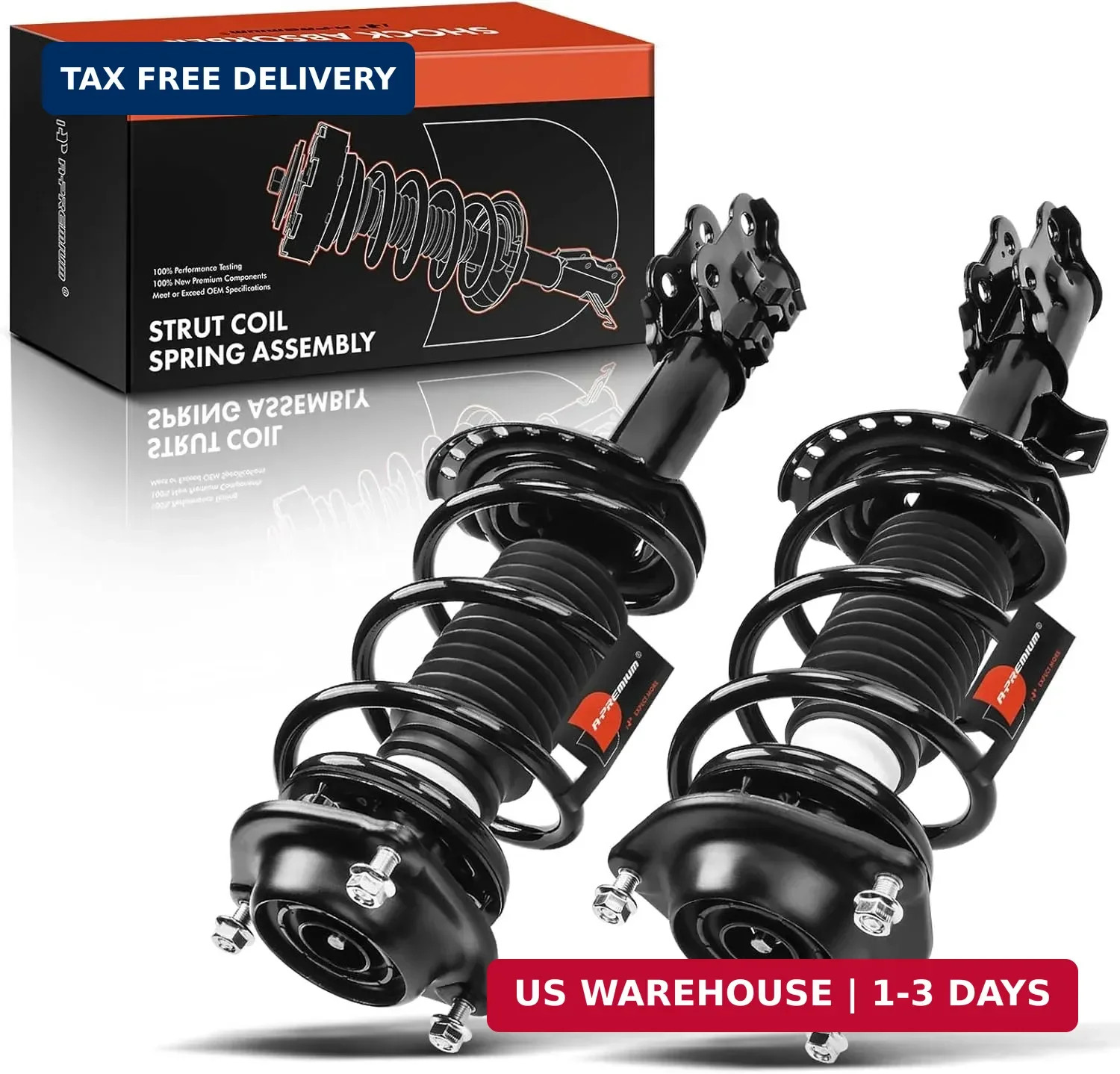 A-Premium Front Complete Struts Compatible with Hyundai Elantra (GLS, Limited) 2