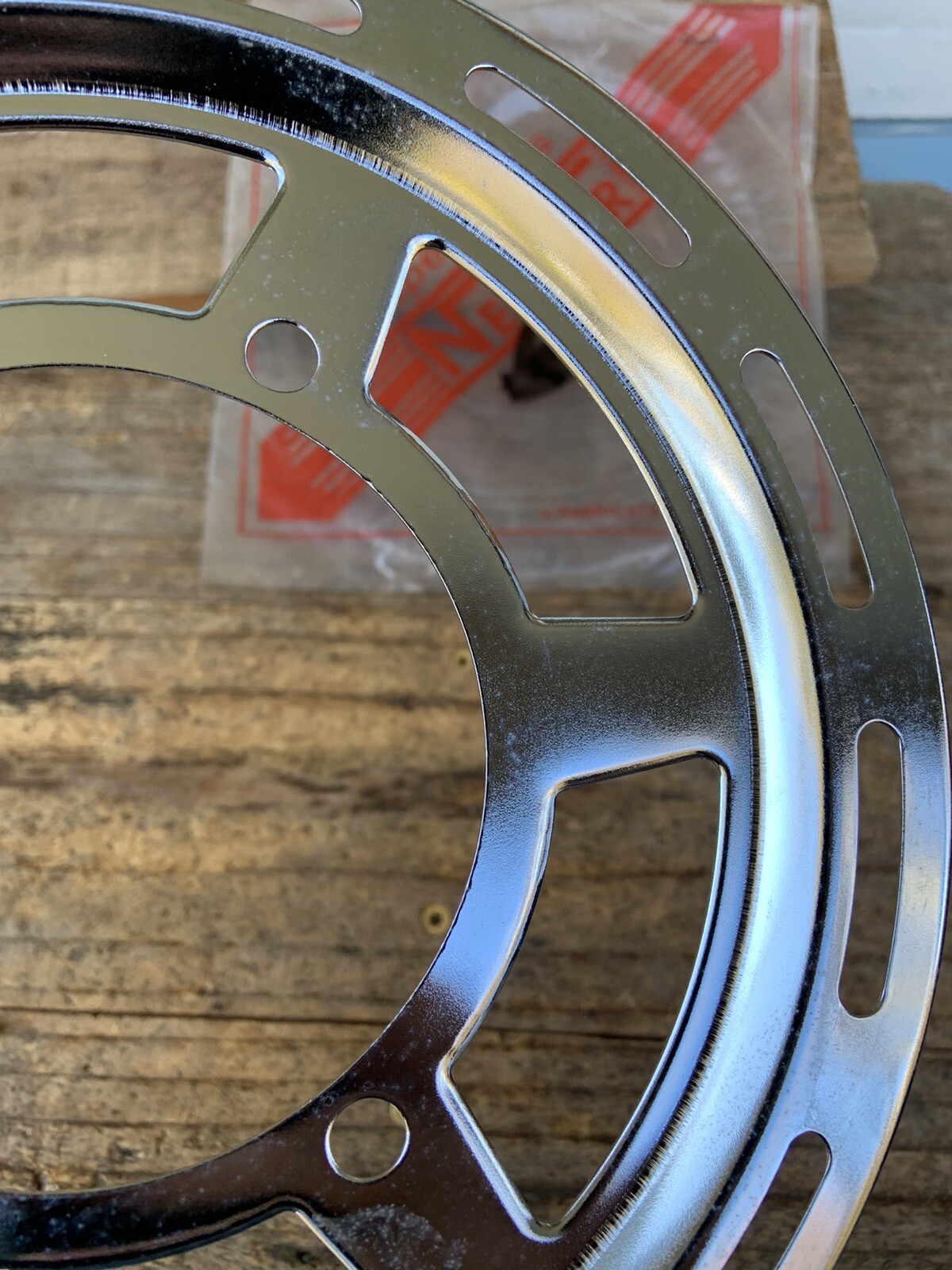 NOS Chrome Nervar Deep Dish 52t Chain Ring Protector,Guard Road Bike Tour-France