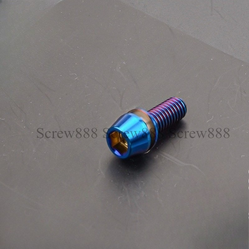 Titanium Allen Screw Taper Cone Head Bolts With Washer M6*16 18 20mm