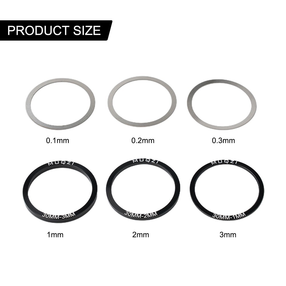 Bottom Bracket Washer Bike Gasket 24mm Bicycle Crankset Shim Aluminum Alloy