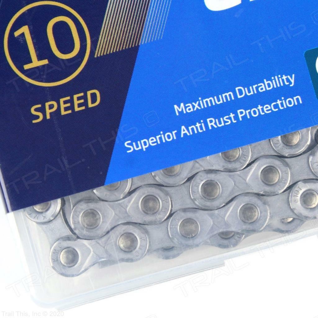 KMC e10 EPT 10-Speed 136L eBike Bike Chain Silver Anti-Rust Resistant Coating