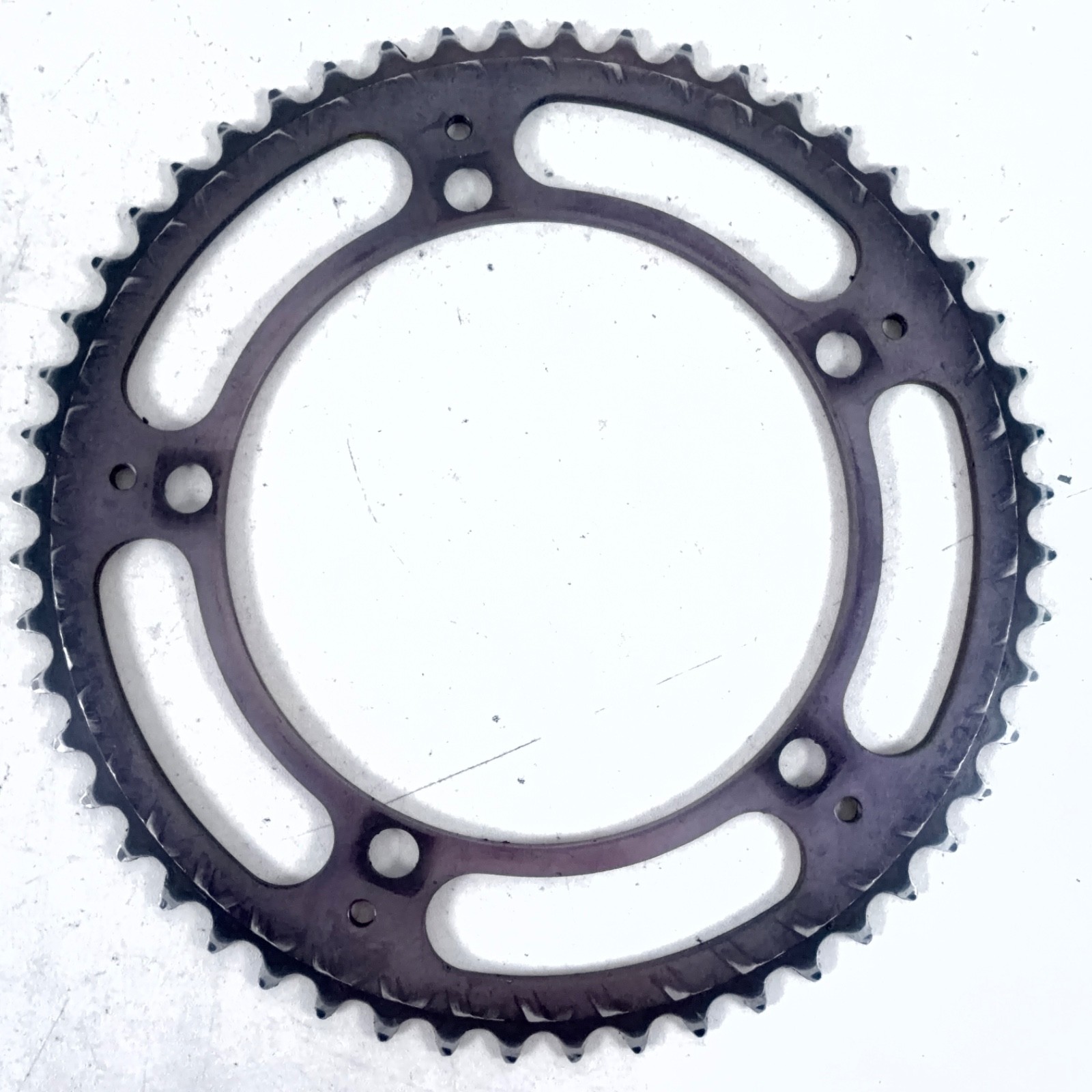 Vintage Sugino Mighty Competition 52T Chainring 144 BCD Black Alloy