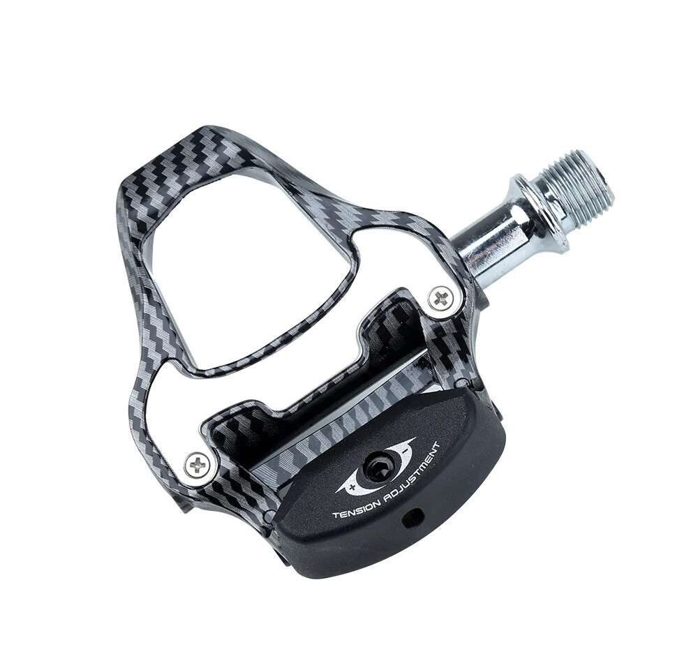 Road Racing Bicycle Footrest Cleat Pedal Carbon Fiber Footrest with Spd Clip