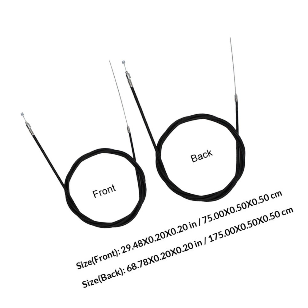 1 Set Bike Brake Cable Kit Reusable Stainless Steel PVC Black for Cycling Use