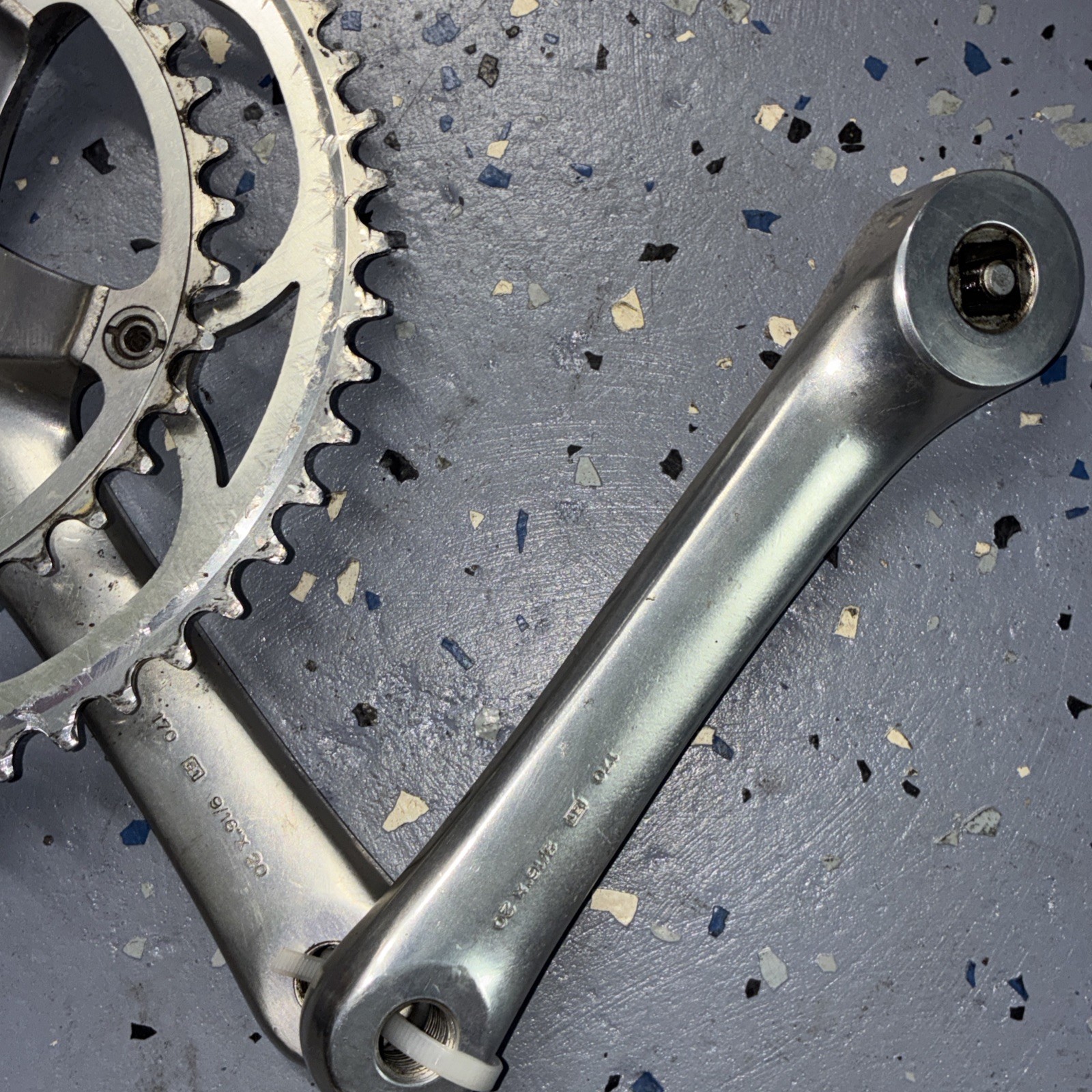 CAMPAGNOLO C-RECORD CRANKSET DOUBLE 53-39 TOOTH 170 MM ARMS