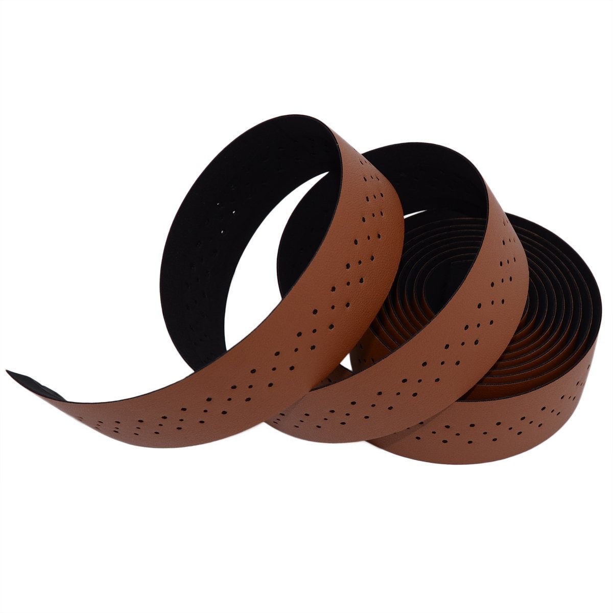 Carbon Fiber Road Bike Handlebar Tape PU Leather Wrap 2PCS Bike Grip Wrap Set
