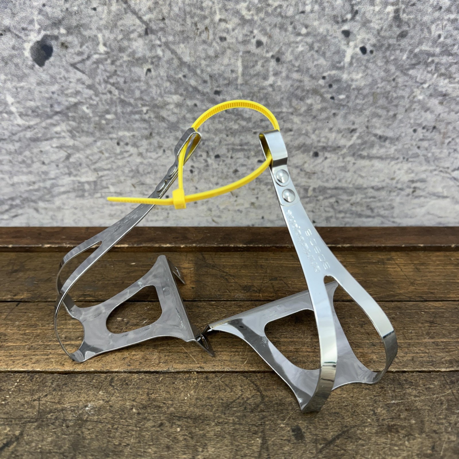 Vintage Christophe Special Toe Clips Silver Steel NOS 80g Road Track France
