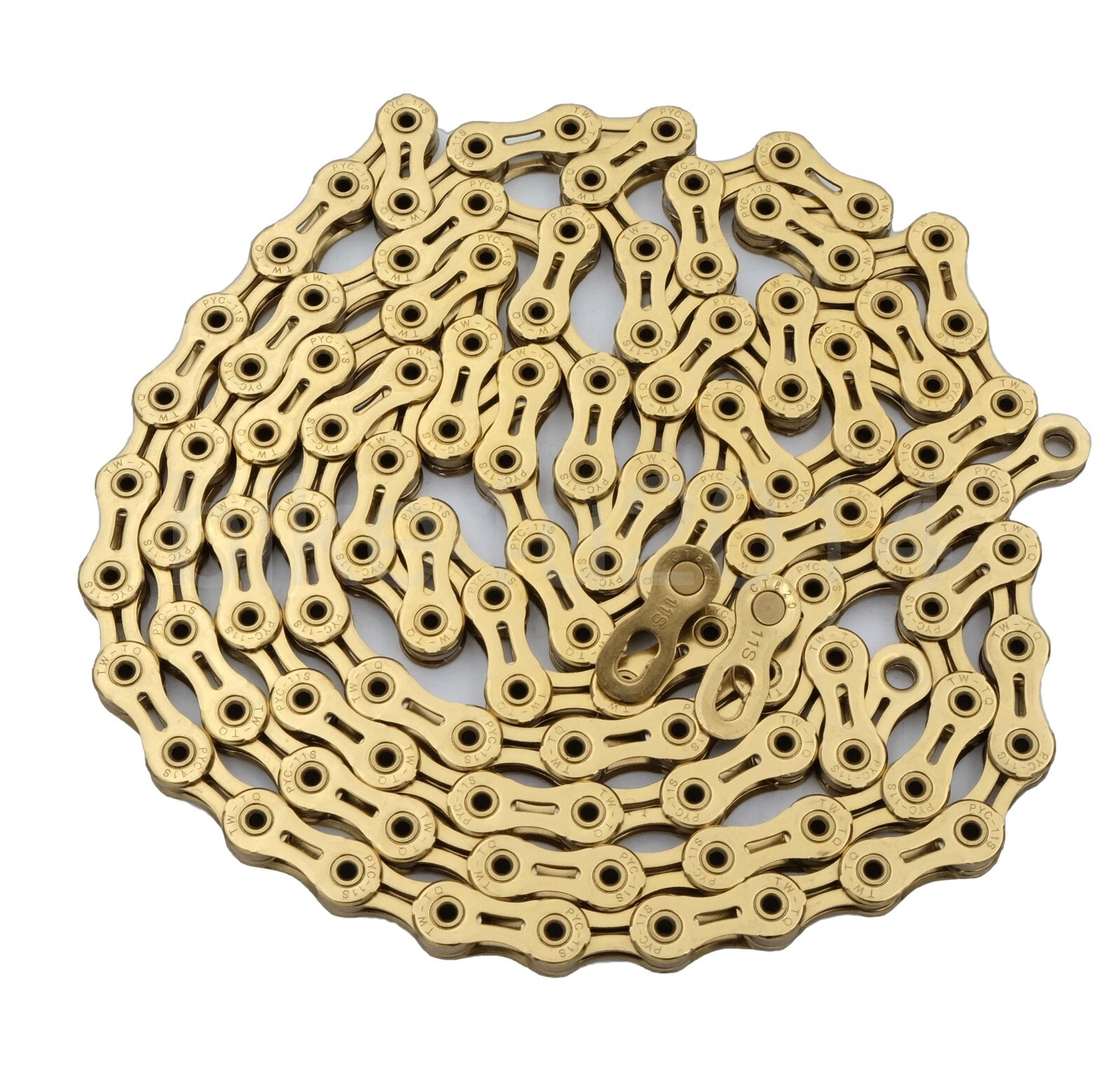 238g 116Link 11-Speed 1/2″x11/128″ Bike Chain,Ceramic Coating Ti Gold New
