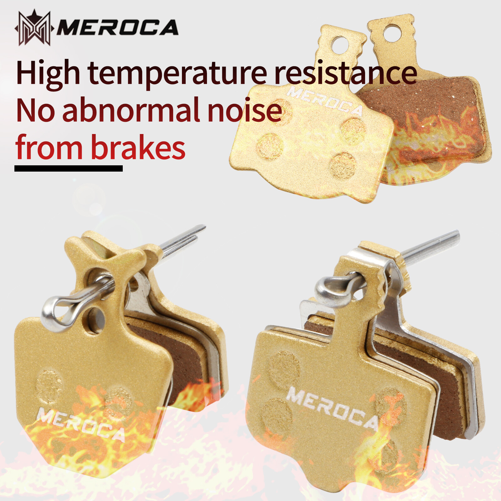 4 Pair Mountain Bike Disc Brake Pads Bicycle Copper Pads For Shimano SRAM Hayes