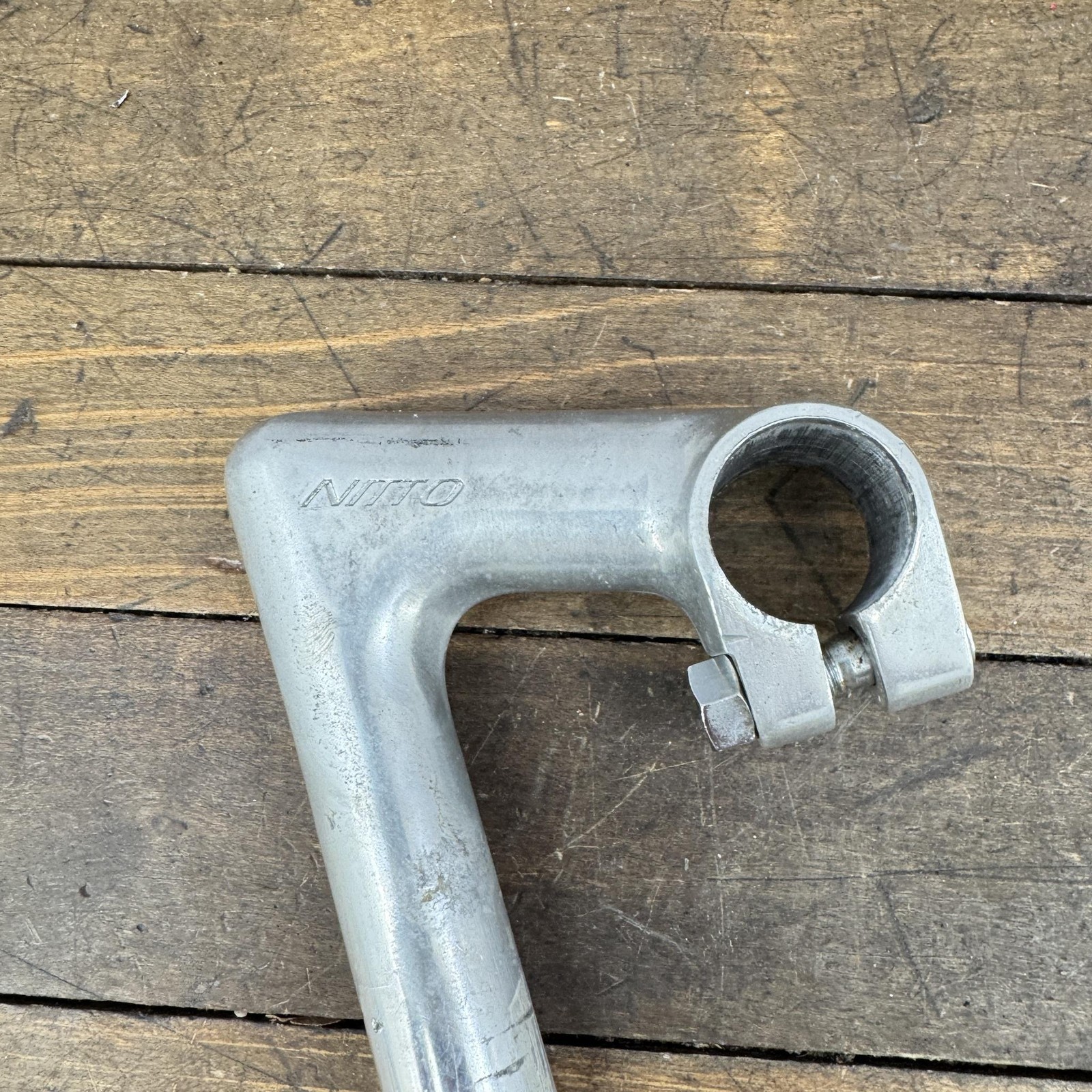 Vintage Nitto 75mm Quill Stem 25.4 Clamp 22.2 Japan Silver Alloy Road Bike