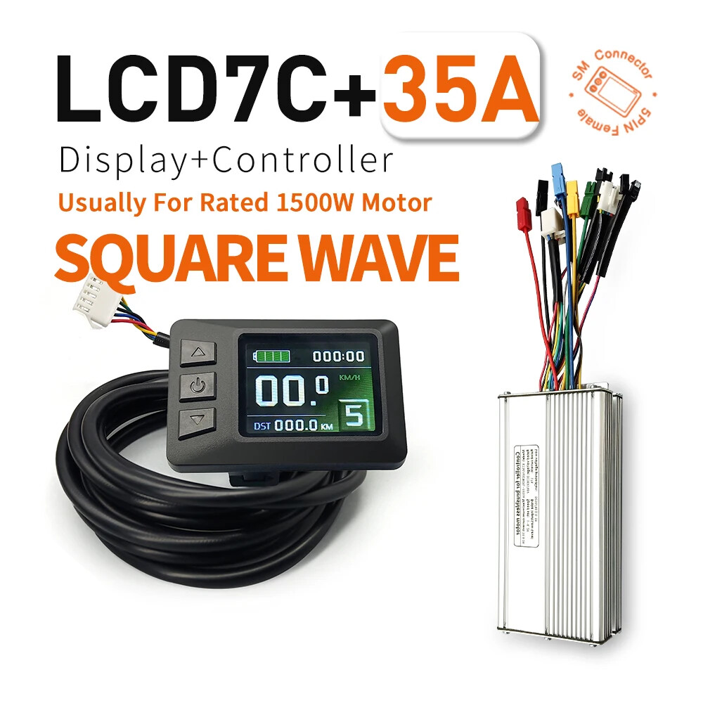 E-bike 30A 35A 50A 1000W-3000W Controller and Display 36V/48V LCD5 LCD7C LCD8H