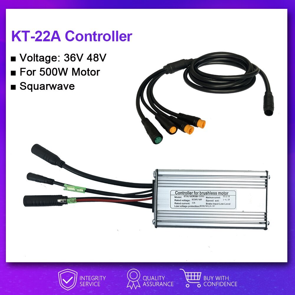 Squarewave Controller 15A-50A SM/Waterproof Plug Electric Bike Controller