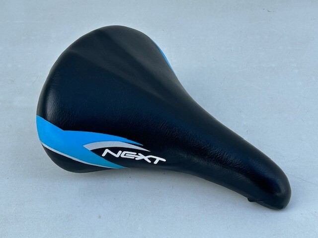 Aidelo Next MOUNTAIN BIKE ROAD BIKE 10.5″ 10 1/2″ Blue Black Silver Seat Saddle