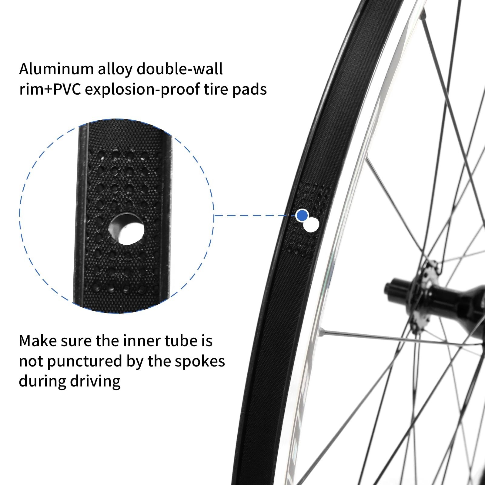 ZTZ 700C Road Bike Wheelset, Ultralight Aluminum Alloy 30mm Road Bike Wheel, …