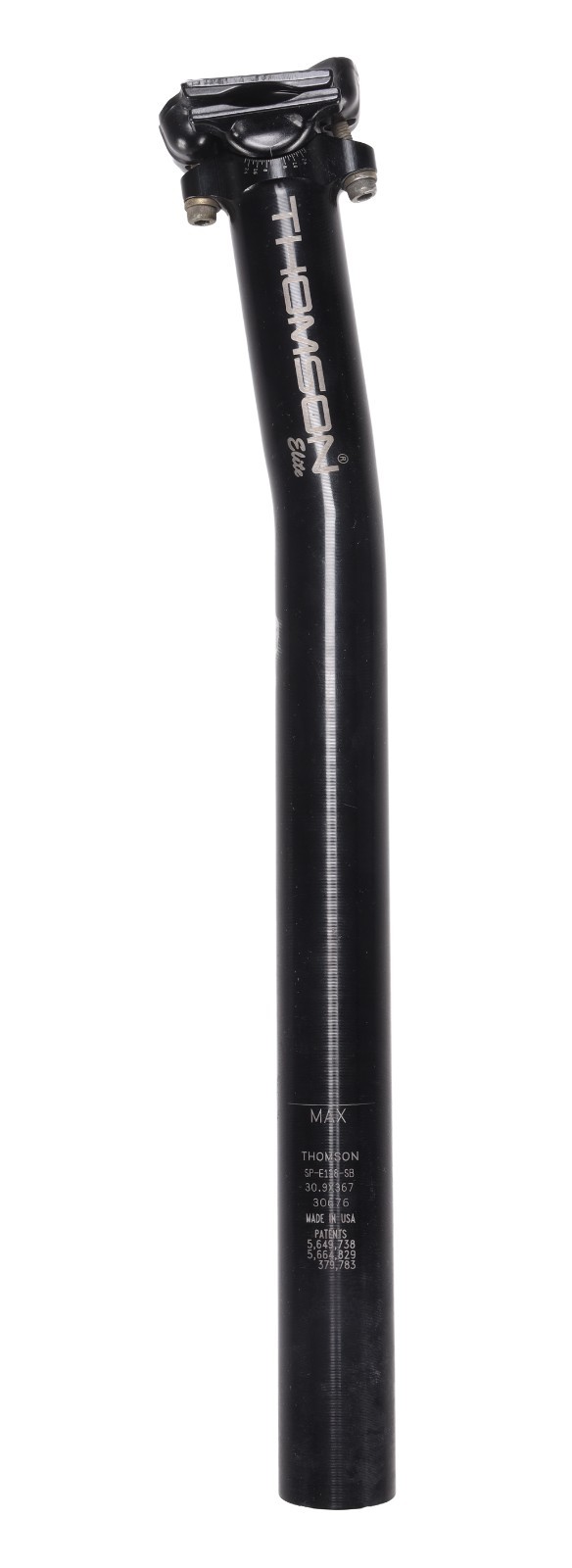 Thomson Elite Mtn Bike Alloy Seatpost 30.9 x 367mm 16mm Setback BLACK SP-E128-SB