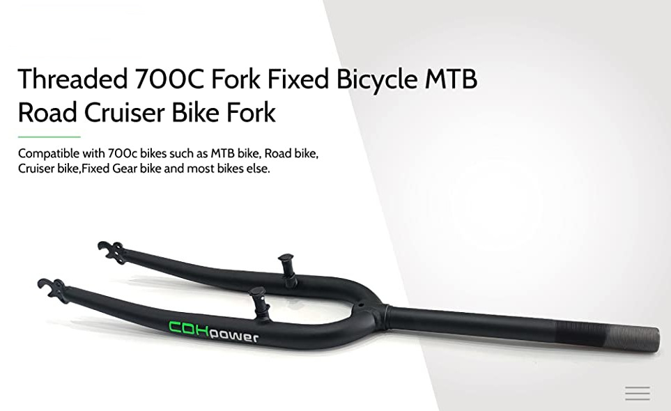 CDHPOWER 700C/29» Threaded Cycling Fixed Bicycle MTB Road Cruiser Bike Fork