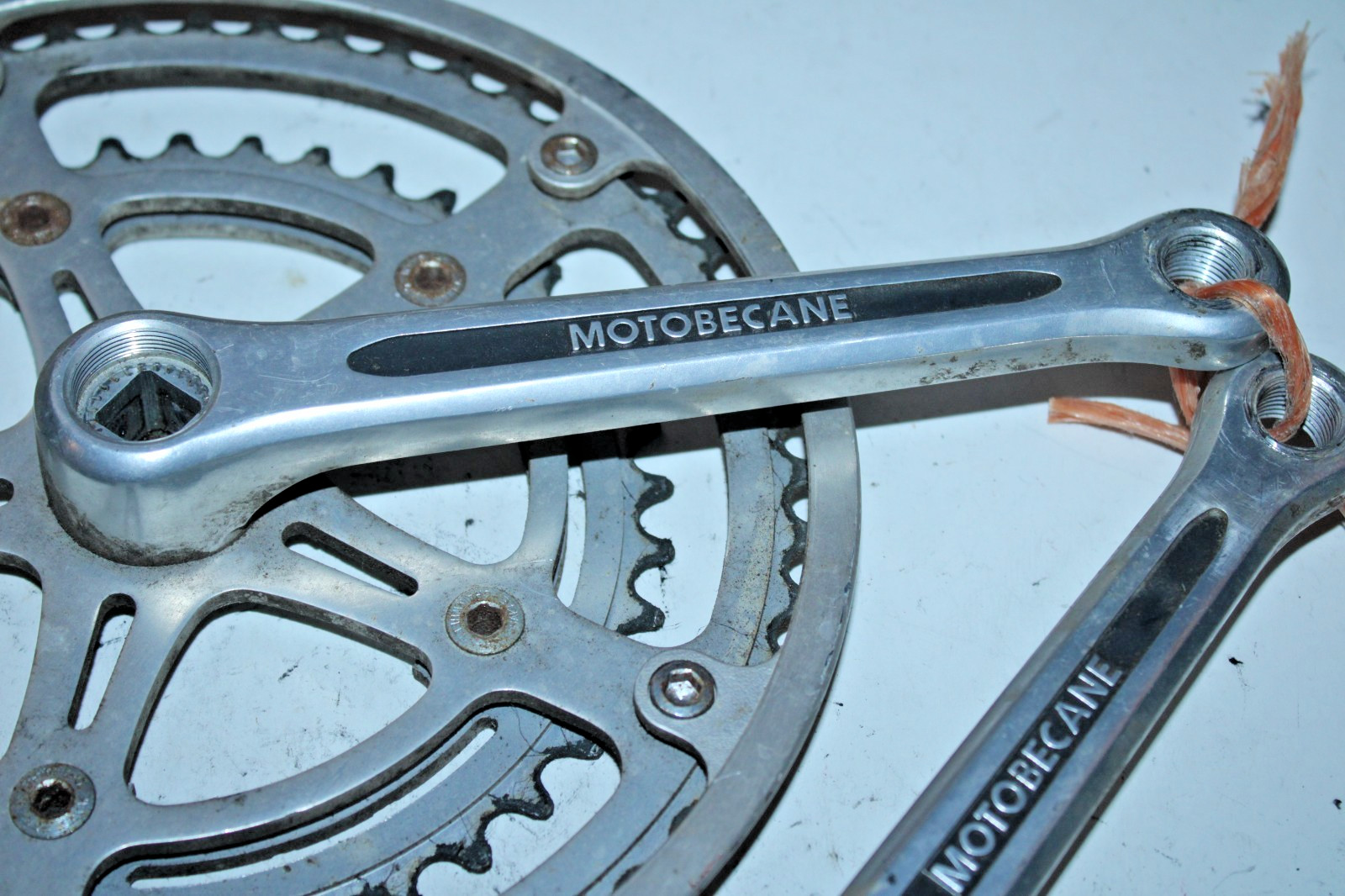 1973 Motobecane SR Silstar Drive Side Crank Arm Silver 170mm 40/52T Japan JIS :)