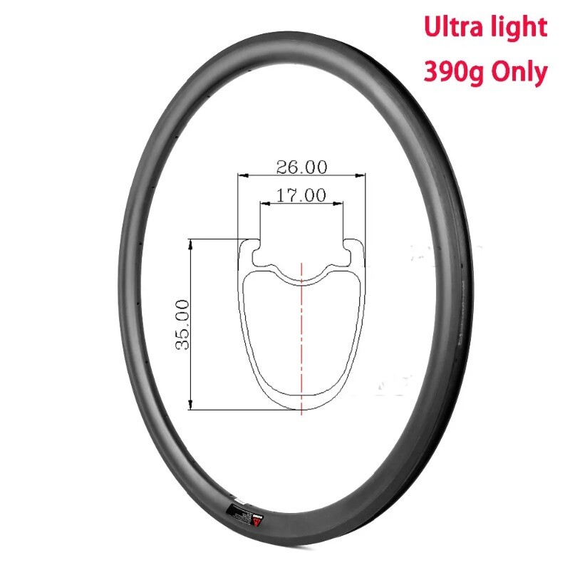 Carbon Rims 30-80mm Depth 25-31mm Wide Clincher Tubeless V or Disc Brake