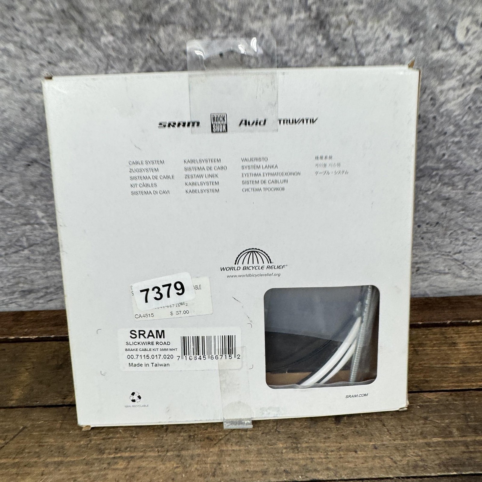 SRAM Slickwire Road Brake Cable Kit White 00.7115.017.020 Open Box Bike