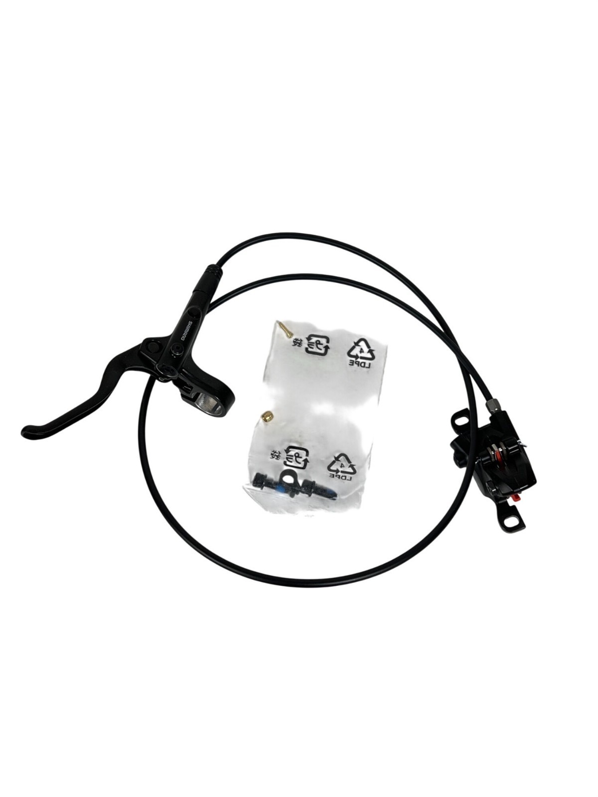 Shimano BL-MT201/BR-MT200 Hydraulic Disc Brake Set With Lever & Caliper Pre-Bled