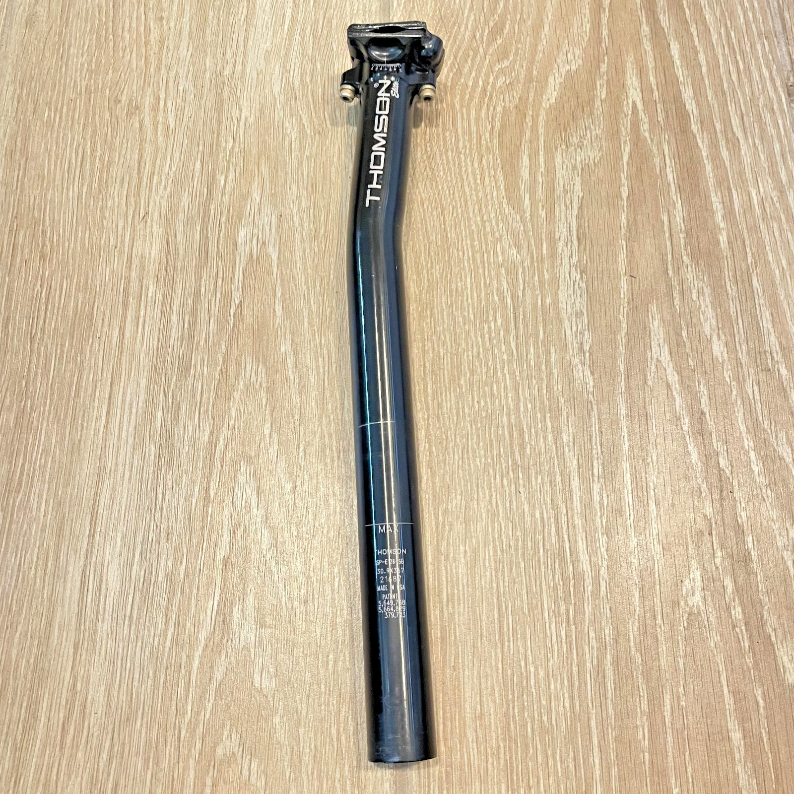 Thomson Elite Mtn Bike Alloy Seatpost 30.9 x 367mm 16mm Setback BLACK SP-E128-SB