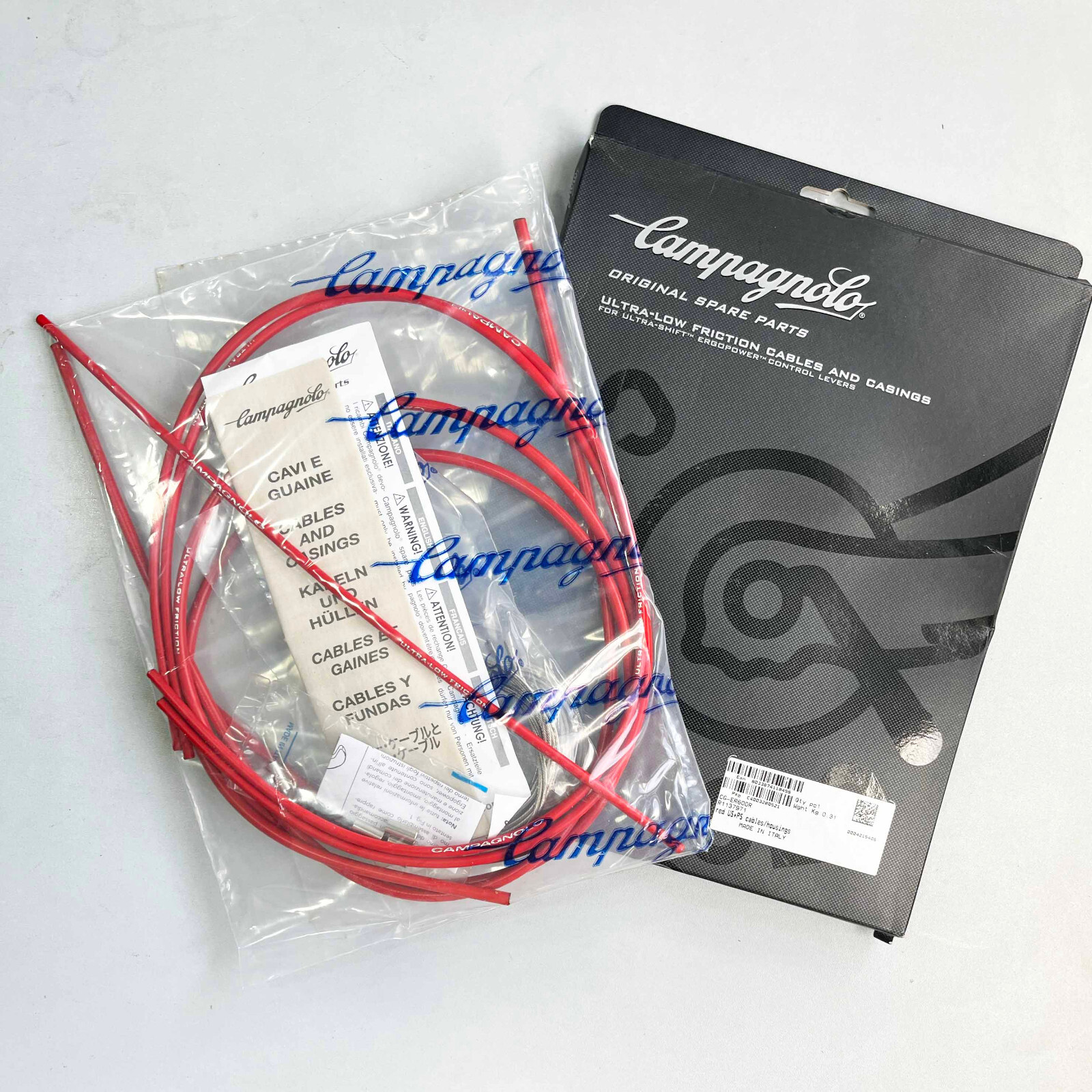 Campagnolo Ultra-Shift Ergo Lever Cable Set (Red) #CG-ER600r