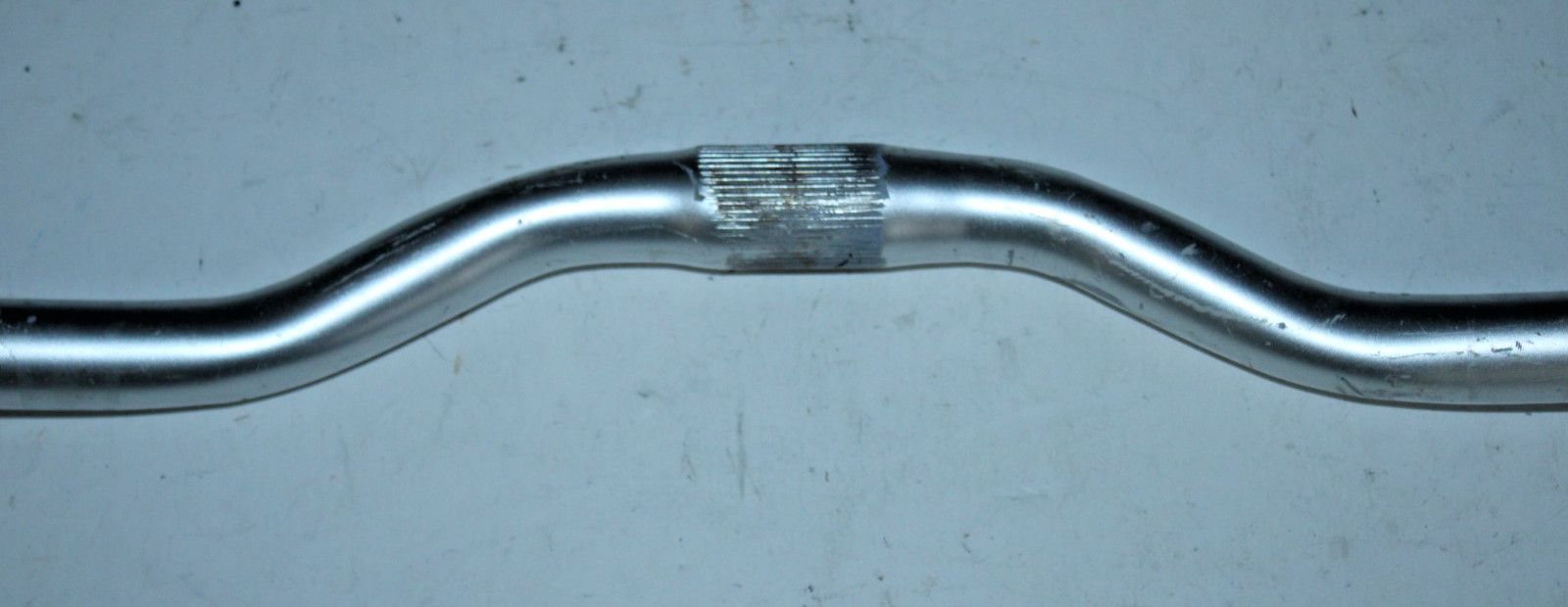 MTB Handlebar 25.4mm 58cm 1.5″ Riser Bar Steel Silver Comfort Hybrid Commuter :)