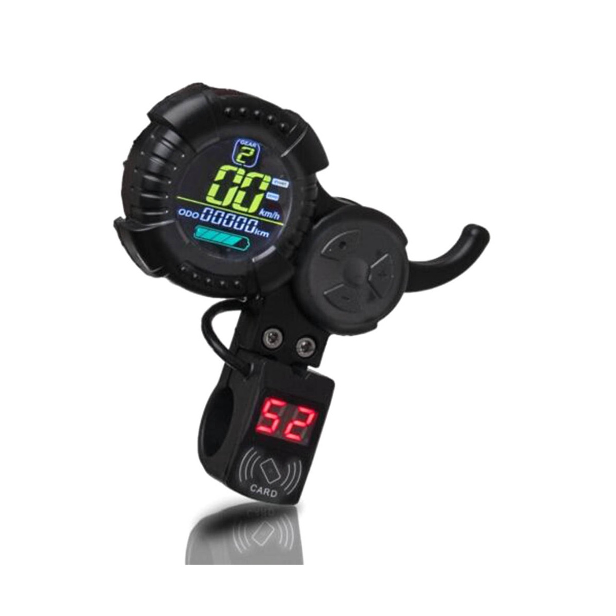 6pin LCD Meter Display Thumb Throttle NFC for ZERO 8 9 10 8X 10X E-Scooter Parts