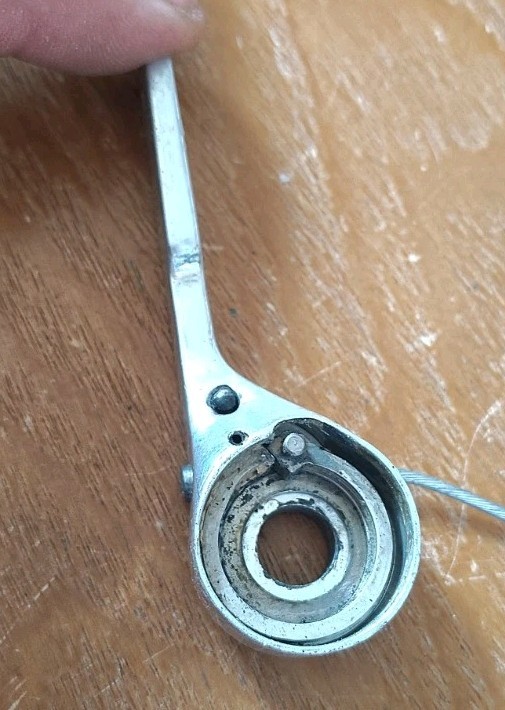 [9.48] Vintage Campagnolo Syncro Shifter Set Down Tube Braze On