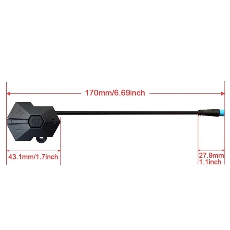 4Pin Push Button Switch Controller for Bafang P850C Bike Switch ButtonController