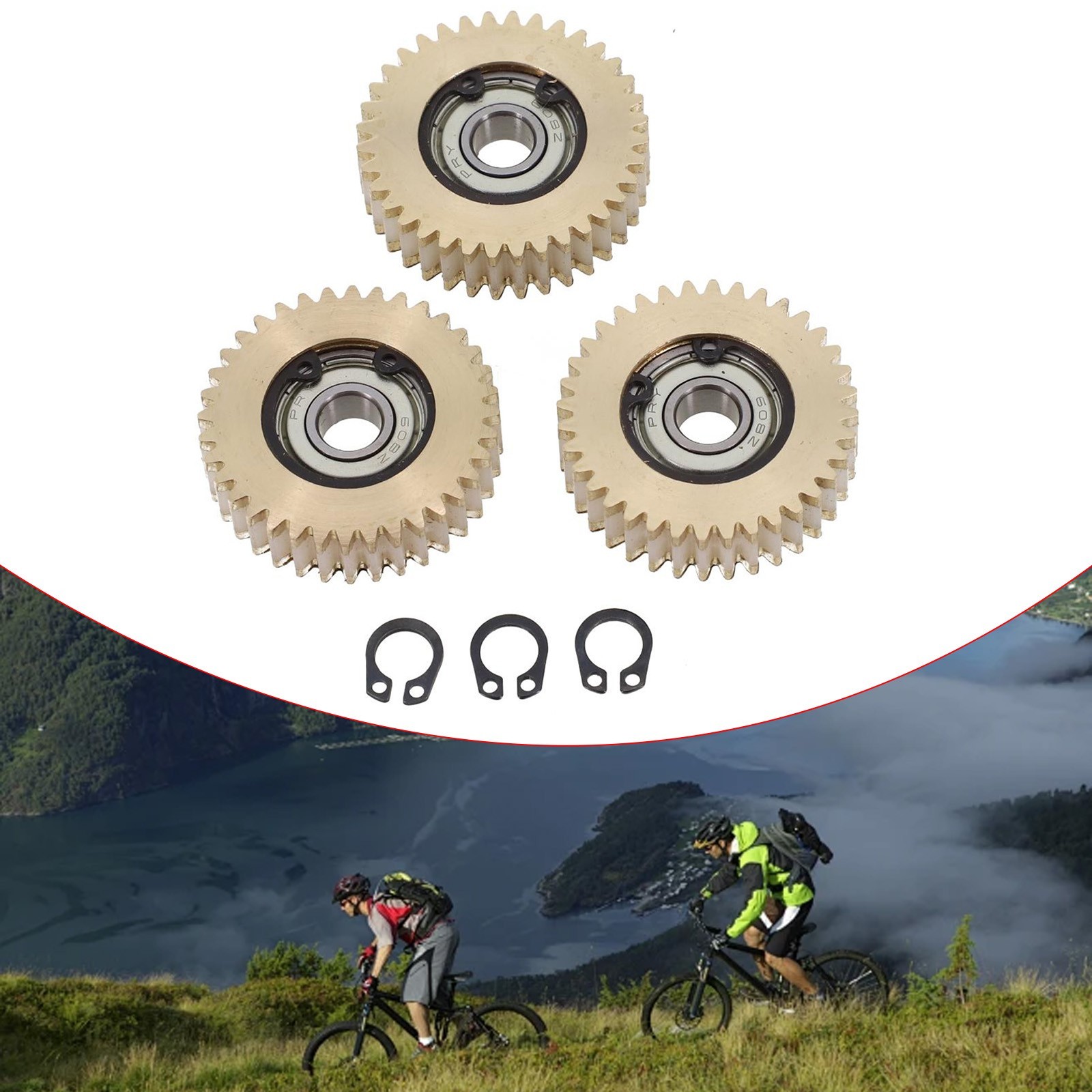 Upgraded 36 Teeth Ebike Wheel Hub Motor Gear for Bafang Motor Set of 3