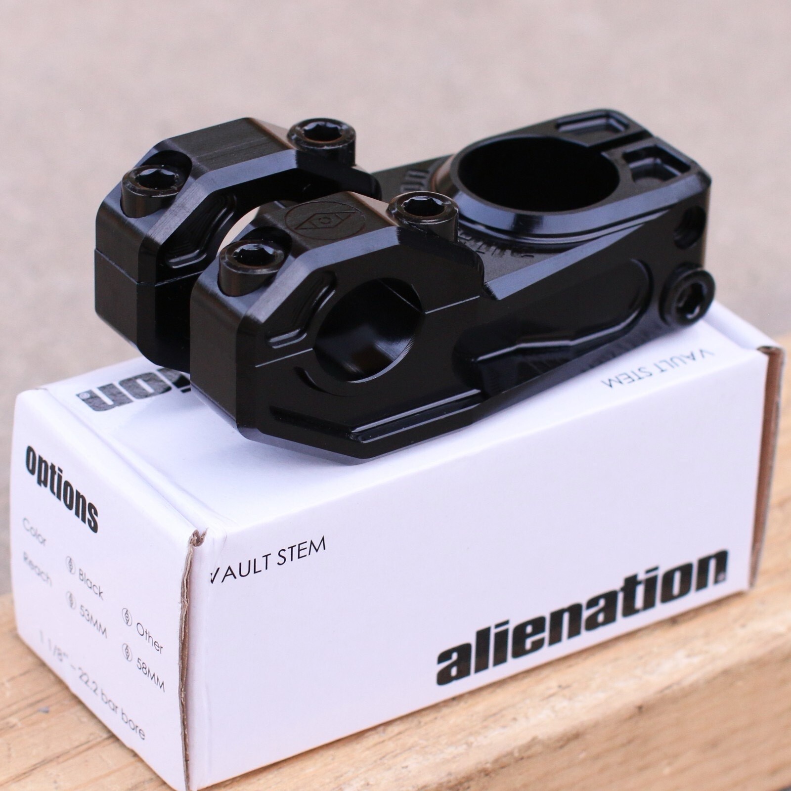 ALIENATION BMX VAULT BICYCLE STEM BLACK