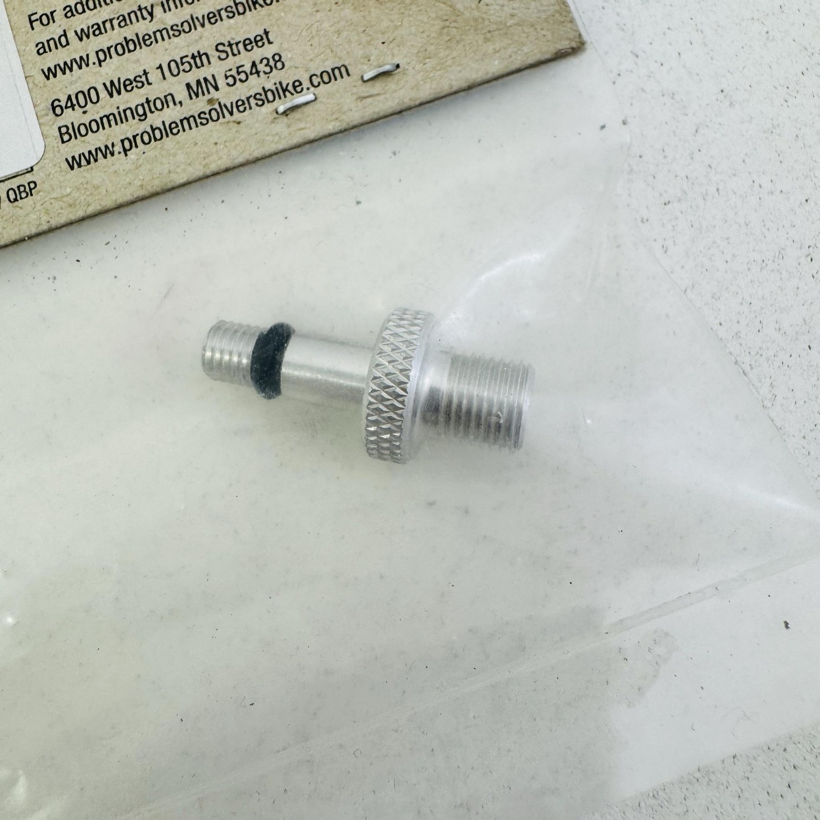 Problem Solvers PS 99-00 R/S SID Pump Adapter Silver MTB Bike Lockring S03