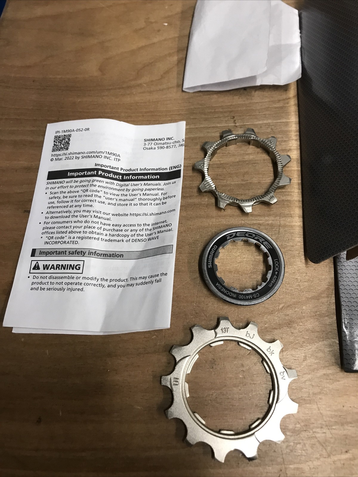 Shimano Deore CS-M4100-10 Cassette – 10-Speed, 11-46t, Silver