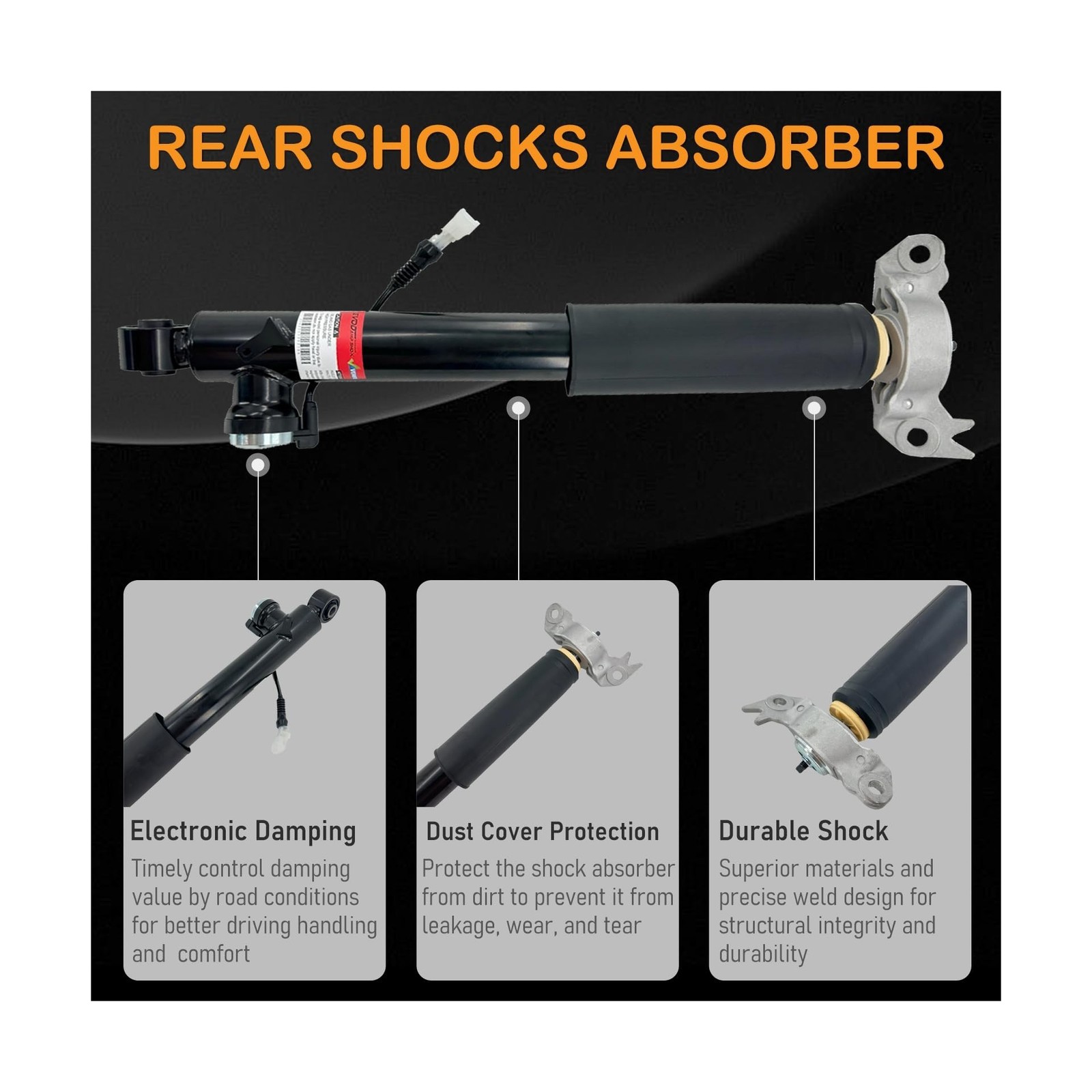 Pair Rear Shocks Absorber Struts w/Electronic Damping for Buick Regal GS 2012…