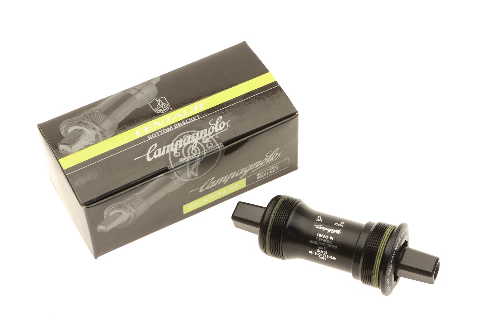 Campagnolo Centaur Bottom Bracket Square Taper ISO English 115.5mm NEW NOS