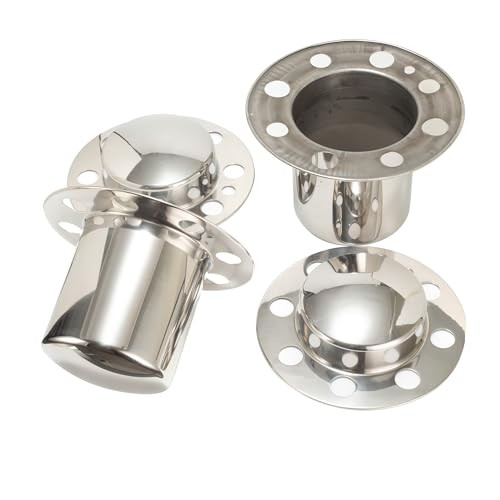 4 Pcs 5.15″ Push Through Wheel Center Caps for 8 OD:5.15″ H:2.13″&5.94″ Chrome