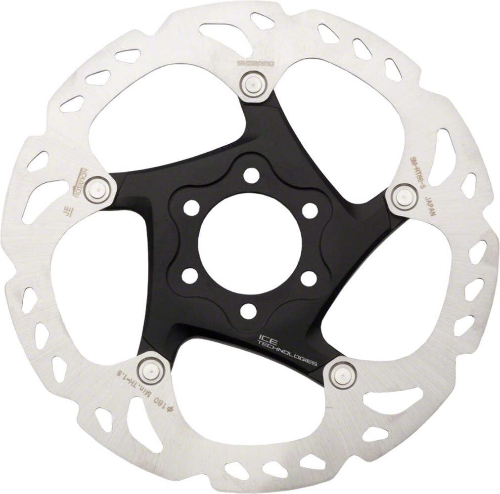 Shimano Deore XT SM-RT86-S2 Disc Brake Rotor – 160mm, 6-Bolt, Silver/Black