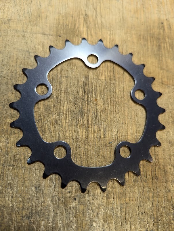 NOS KOOKA 74bcd 26 tooth chainring (gun metal/grey) mtb vintage