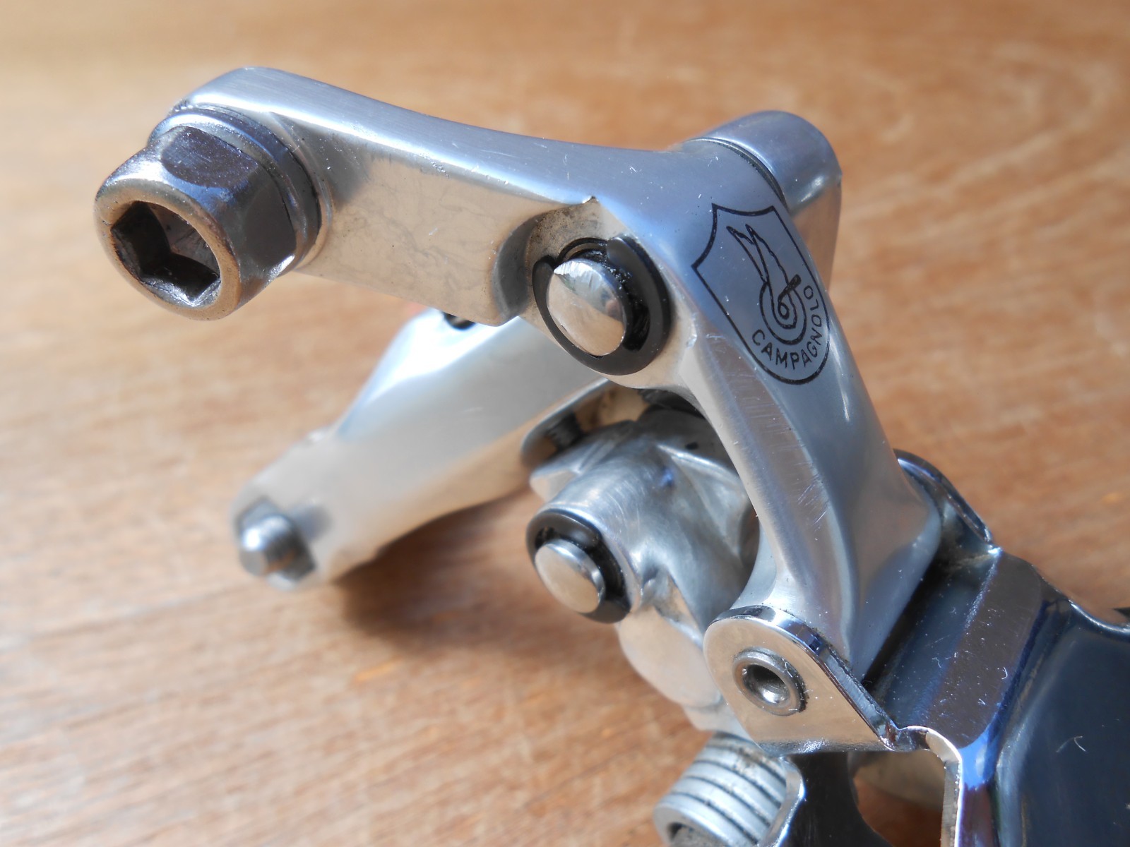 Vintage Campagnolo Record O.R. MTB Rear Derailleur Triple Bottom Pull 31.8 Clamp