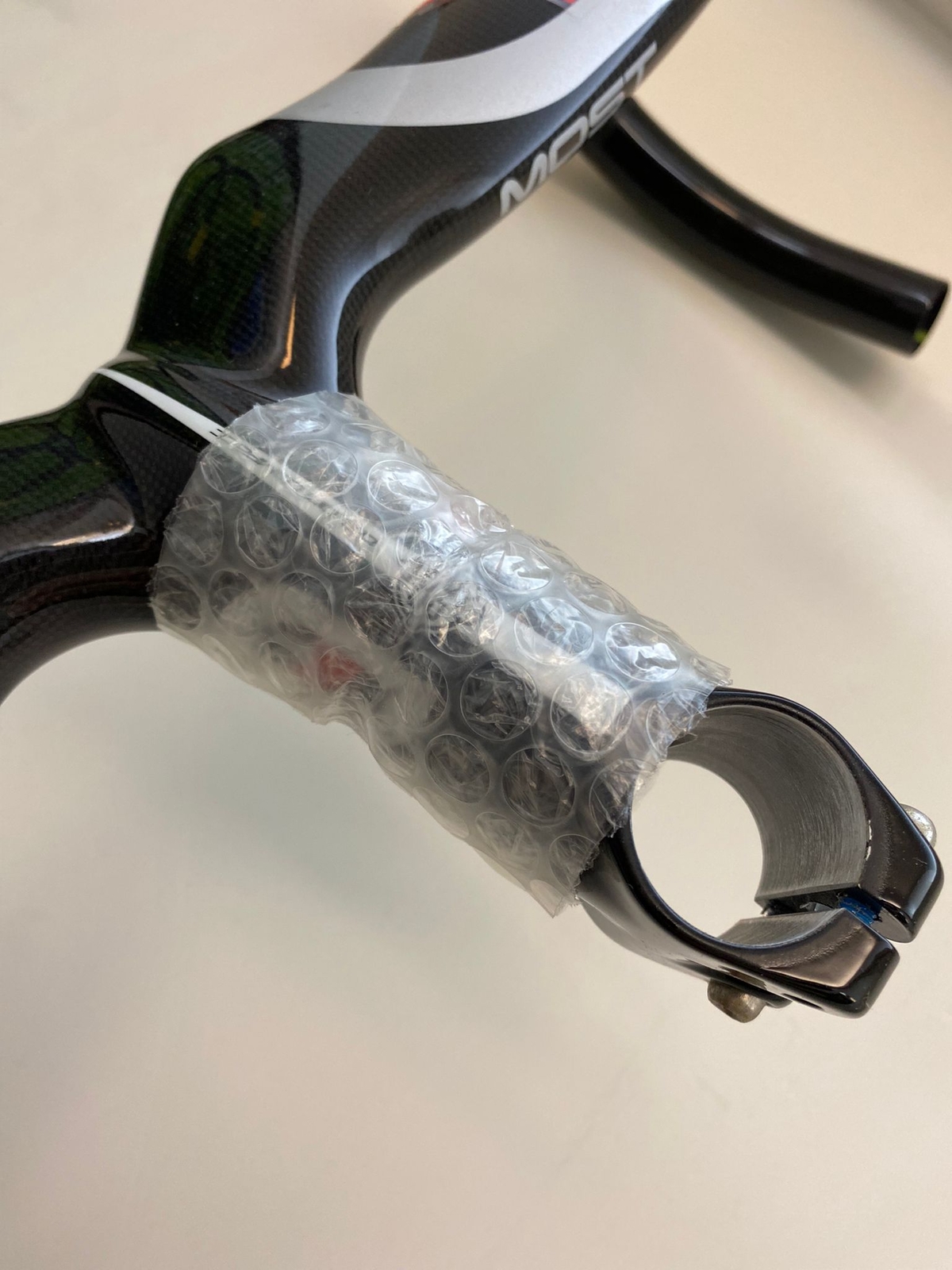 MOST 2013 TALON AERO 1K CARBON INTEGRATED HANDLEBAR NOS BLACK / WHITE