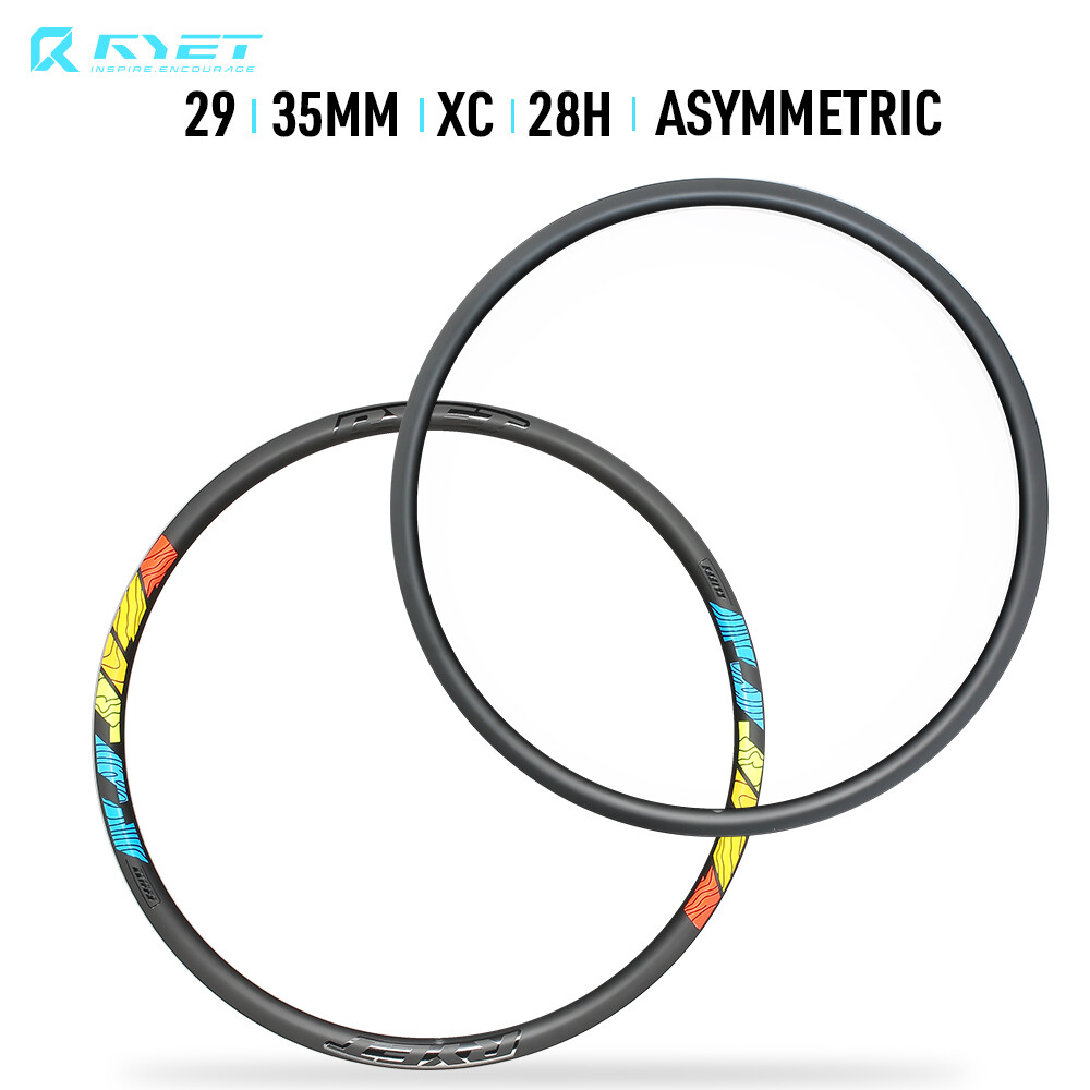 29 in Carbon MTB Rims 25mm Height 28H Clincher Tubeless Mountain Bike Wheel Rims